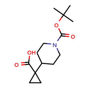1-(1-(tert-butoxycarbonyl)piperidin-4-yl)cyclopropane-1-carboxylic acid