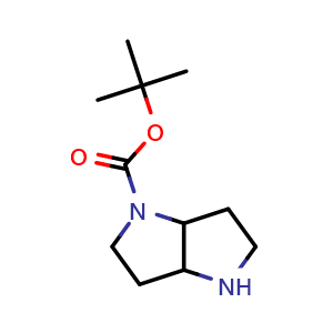Chemical structure of tert-butyl hexahydropyrrolo[3,2-b]pyrrole-1(2H)-carboxylate , CAS 885277-81-6, AChemBlock Q56391