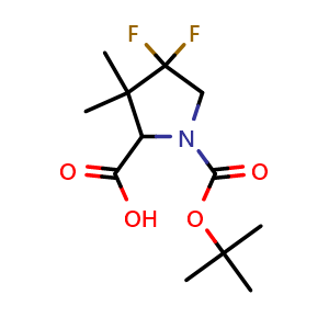 1-(tert-butoxycarbonyl)-4,4-difluoro-3,3-dimethylpyrrolidine-2-carboxylic acid