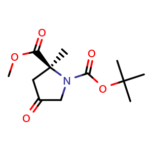 1-(tert-butyl) 2-methyl (S)-2-methyl-4-oxopyrrolidine-1,2-dicarboxylate