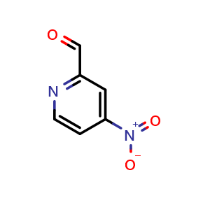 Chemical structure of 4-nitropicolinaldehyde , CAS 108338-19-8, AChemBlock Q56675