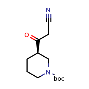 tert-butyl (R)-3-(2-cyanoacetyl)piperidine-1-carboxylate
