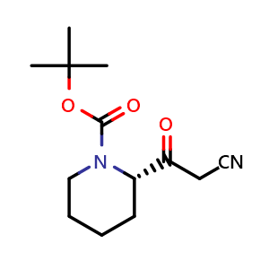 tert-butyl (S)-2-(2-cyanoacetyl)piperidine-1-carboxylate