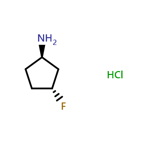 (1R,3R)-3-fluorocyclopentan-1-amine hydrochloride