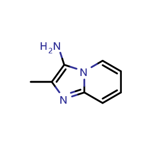 Chemical structure of 2-Methylimidazo[1,2-a]pyridin-3-amine , CAS 28036-31-9, AChemBlock Q57102