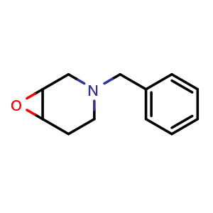 Chemical structure of 3-benzyl-7-oxa-3-azabicyclo[4.1.0]heptane , CAS 725715-12-8, AChemBlock Q57197