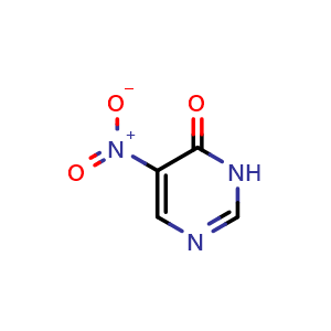 Chemical structure of 5-nitro-1H-pyrimidin-6-one , CAS 219543-69-8, AChemBlock Q57199