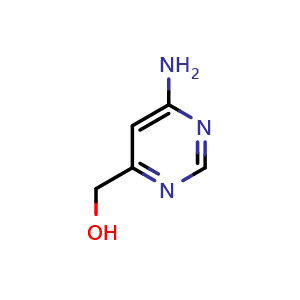 Chemical structure of (6-aminopyrimidin-4-yl)methanol , CAS 436851-94-4, AChemBlock Q57201