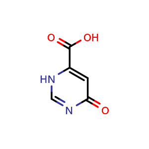 Chemical structure of 6-oxo-3,6-dihydropyrimidine-4-carboxylic acid , CAS 6299-87-2, AChemBlock Q57219