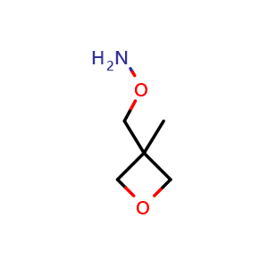 Chemical structure of O-((3-methyloxetan-3-yl)methyl)hydroxylamine , CAS 1202780-65-1, AChemBlock Q57239