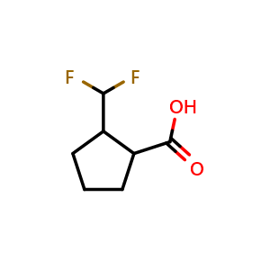 2-(difluoromethyl)cyclopentane-1-carboxylic acid