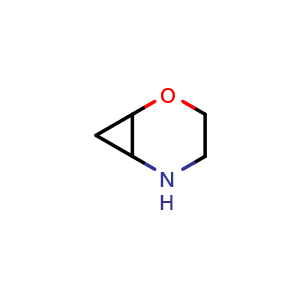 Chemical structure of 2-Oxa-5-azabicyclo[4.1.0]heptane , CAS 166756-12-3, AChemBlock Q57311