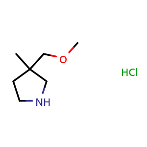 3-(methoxymethyl)-3-methylpyrrolidine hydrochloride