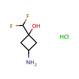 3-amino-1-(difluoromethyl)cyclobutan-1-ol hydrochloride