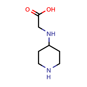 Chemical structure of piperidin-4-ylglycine , CAS 782494-21-7, AChemBlock Q57556