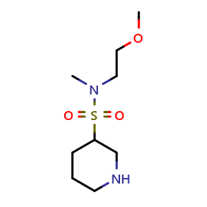 N-(2-methoxyethyl)-N-methylpiperidine-3-sulfonamide