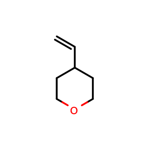 Chemical structure of 4-vinyltetrahydro-2H-pyran , CAS 66956-76-1, AChemBlock Q57821