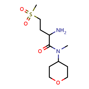 2-amino-N-methyl-4-(methylsulfonyl)-N-(tetrahydro-2H-pyran-4-yl)butanamide