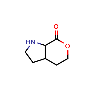Chemical structure of hexahydropyrano[3,4-b]pyrrol-7(1H)-one , CAS 1314895-85-6, AChemBlock Q57853