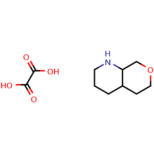 Chemical structure of octahydro-1H-pyrano[3,4-b]pyridine oxalate , CAS 1803561-16-1, AChemBlock Q57867