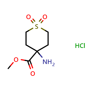 methyl 4-aminotetrahydro-2H-thiopyran-4-carboxylate 1,1-dioxide hydrochloride
