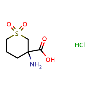 3-aminotetrahydro-2H-thiopyran-3-carboxylic acid 1,1-dioxide hydrochloride