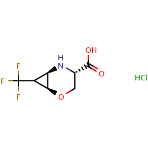 (1S,4S,6R)-7-(trifluoromethyl)-2-oxa-5-azabicyclo[4.1.0]heptane-4-carboxylic acid hydrochloride