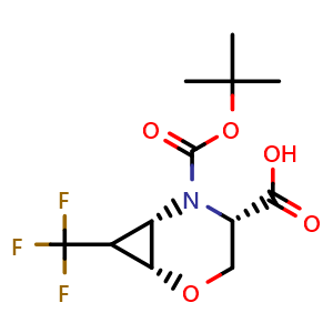 (1R,4S,6S)-5-(tert-butoxycarbonyl)-7-(trifluoromethyl)-2-oxa-5-azabicyclo[4.1.0]heptane-4-carboxylic acid