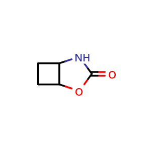 Chemical structure of 2-oxa-4-azabicyclo[3.2.0]heptan-3-one , CAS 68235-18-7, AChemBlock Q58026