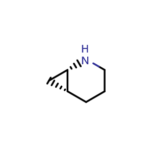Chemical structure of (1S,6R)-2-azabicyclo[4.1.0]heptane , CAS 1821796-03-5, AChemBlock Q58108