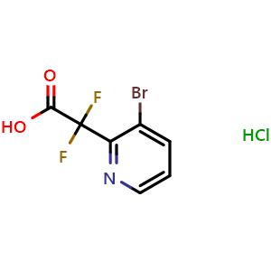 2-(3-bromopyridin-2-yl)-2,2-difluoroacetic acid hydrochloride