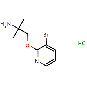 1-((3-bromopyridin-2-yl)oxy)-2-methylpropan-2-amine hydrochloride