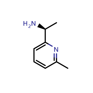 Chemical structure of (S)-1-(6-methylpyridin-2-yl)ethan-1-amine , CAS 1213399-01-9, AChemBlock Q58196