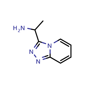Chemical structure of 1-([1,2,4]triazolo[4,3-a]pyridin-3-yl)ethan-1-amine , CAS 900641-16-9, AChemBlock Q58224