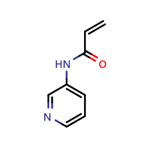 Chemical structure of N-(pyridin-3-yl)acrylamide , CAS 143685-68-1, AChemBlock Q58308