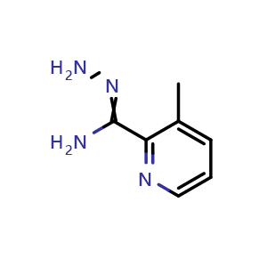 Chemical structure of 3-methylpicolinohydrazonamide , CAS 411210-74-7, AChemBlock Q58363