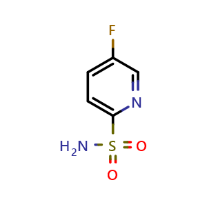 Chemical structure of 5-fluoropyridine-2-sulfonamide , CAS 1250674-08-8, AChemBlock Q58364