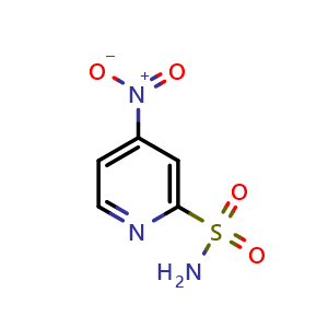 Chemical structure of 4-nitropyridine-2-sulfonamide , CAS 75903-59-2, AChemBlock Q58366