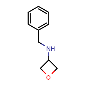 Chemical structure of N-benzyloxetan-3-amine , CAS 1015937-48-0, AChemBlock Q58375