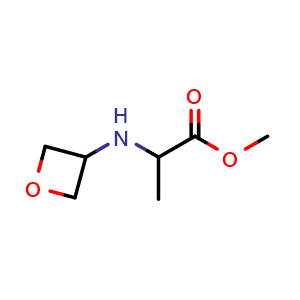 Chemical structure of methyl oxetan-3-ylalaninate , CAS 1512660-12-6, AChemBlock Q58377