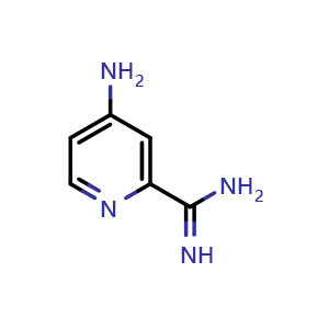 Chemical structure of 4-aminopicolinimidamide , CAS 1342267-80-4, AChemBlock Q58426