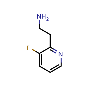 Chemical structure of 2-(3-fluoropyridin-2-yl)ethan-1-amine , CAS 149488-79-9, AChemBlock Q58445
