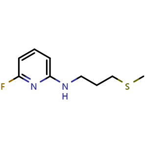 6-fluoro-N-(3-(methylthio)propyl)pyridin-2-amine