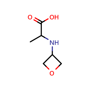 Chemical structure of oxetan-3-ylalanine , CAS 1512799-30-2, AChemBlock Q58504