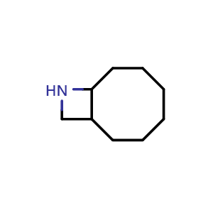 Chemical structure of 9-azabicyclo[6.2.0]decane , CAS 7489-52-3, AChemBlock Q58525