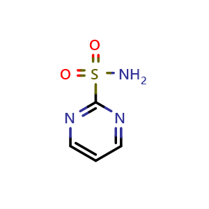 Chemical structure of pyrimidine-2-sulfonamide , CAS 142047-90-3, AChemBlock Q58544