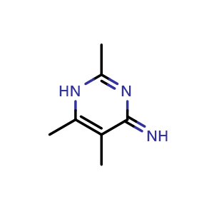Chemical structure of 2,5,6-trimethylpyrimidin-4(1H)-imine , CAS 871823-78-8, AChemBlock Q58564