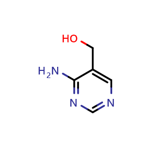 Chemical structure of (4-aminopyrimidin-5-yl)methanol , CAS 7730-23-6, AChemBlock Q58609