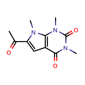 6-acetyl-1,3,7-trimethyl-1,7-dihydro-2H-pyrrolo[2,3-d]pyrimidine-2,4(3H)-dione