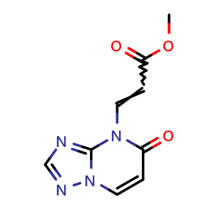 Chemical structure of methyl 3-(5-oxo-[1,2,4]triazolo[1,5-a]pyrimidin-4(5H)-yl)acrylate , CAS 1443987-54-9, AChemBlock Q58678